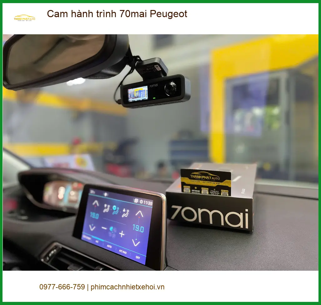 Anh Trường lắp cam hành trình 70mai cho Peugeot 5008 ở Quận 7 an tâm hơn ảnh thực tế 4