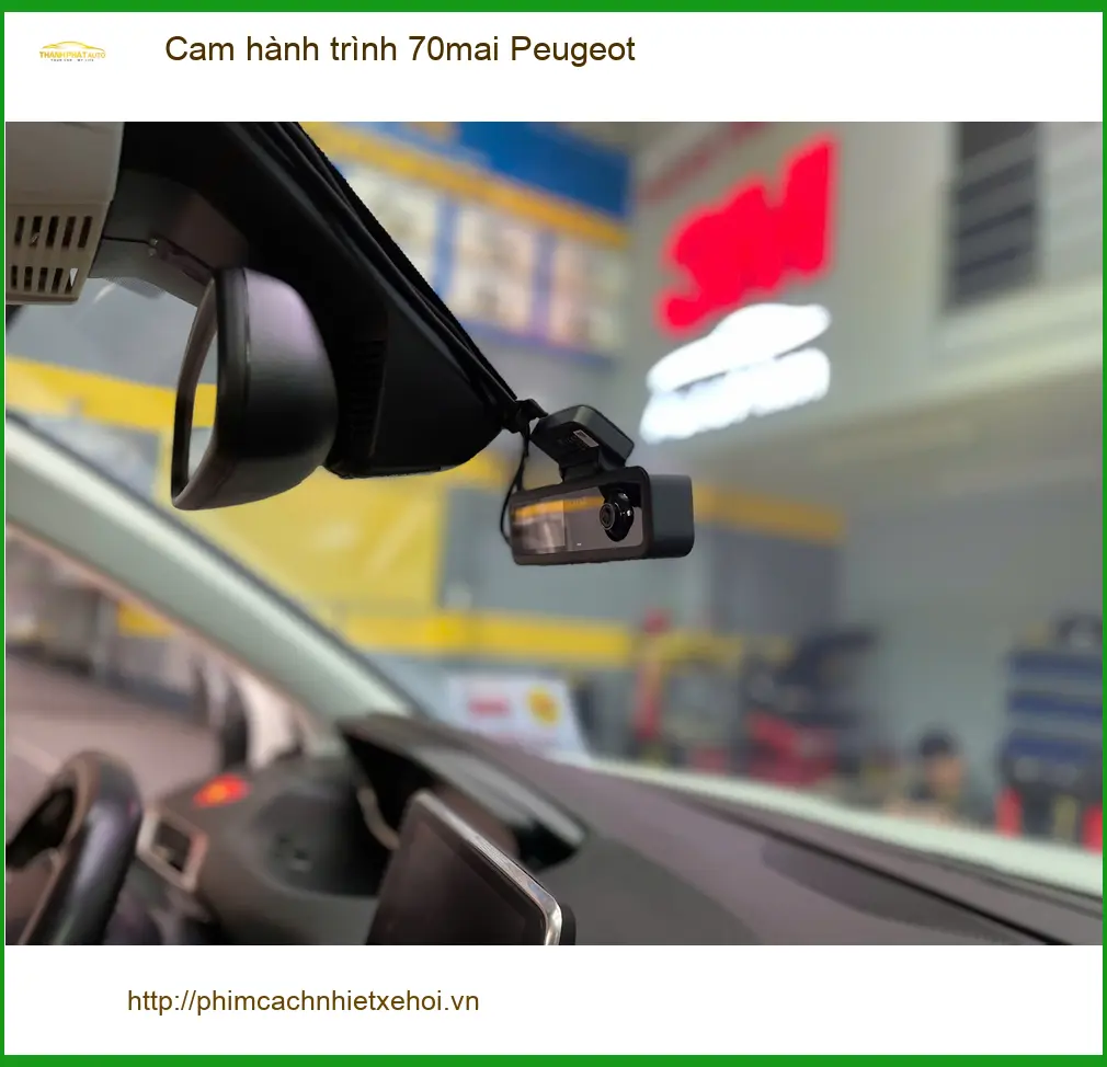 Anh Khang lắp cam hành trình 70mai cho Peugeot 3008 tại Quận Bình Tân để lái xe an toàn ảnh thực tế 2
