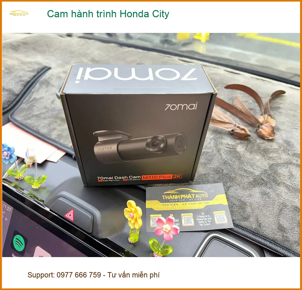 Anh Khải lắp cam hành trình Honda City tại Quận 9 để an tâm hơn khi lái xe