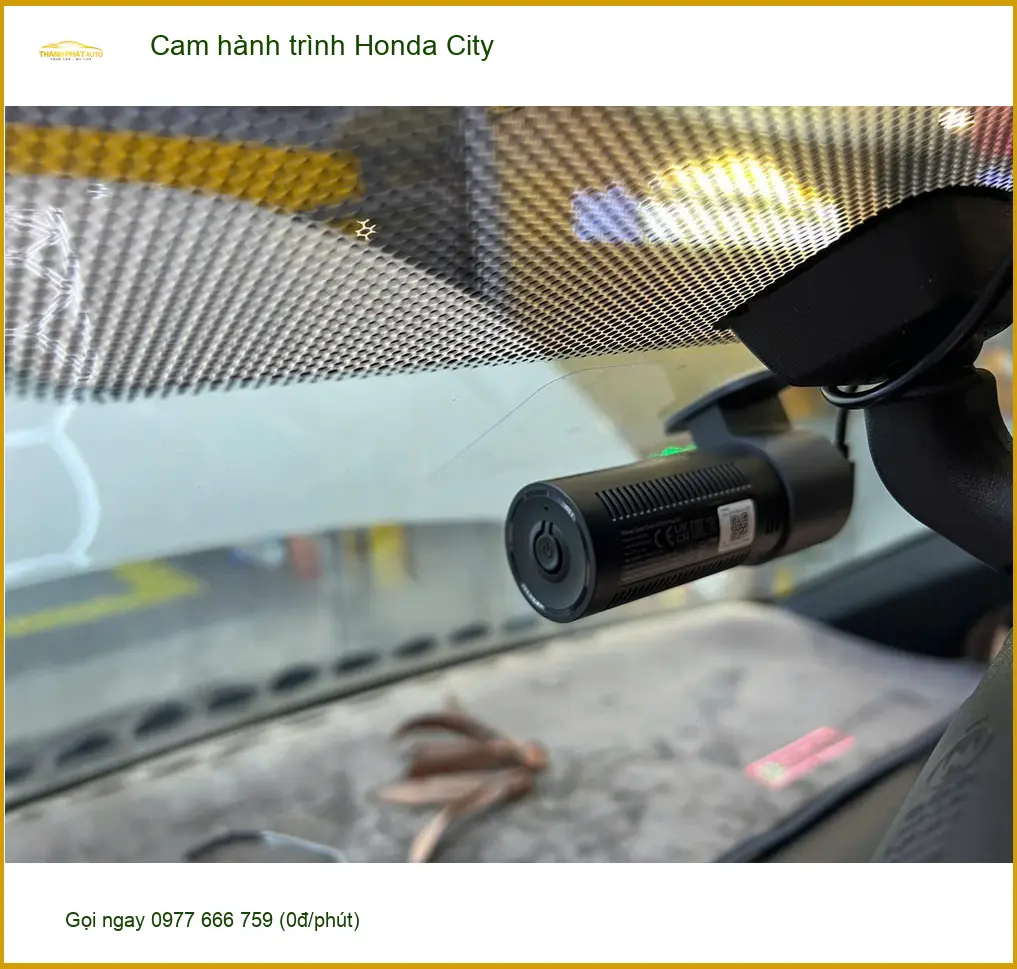 Anh Kiên lắp cam hành trình Honda City Quận Bình Tân ghi lại hành trình
