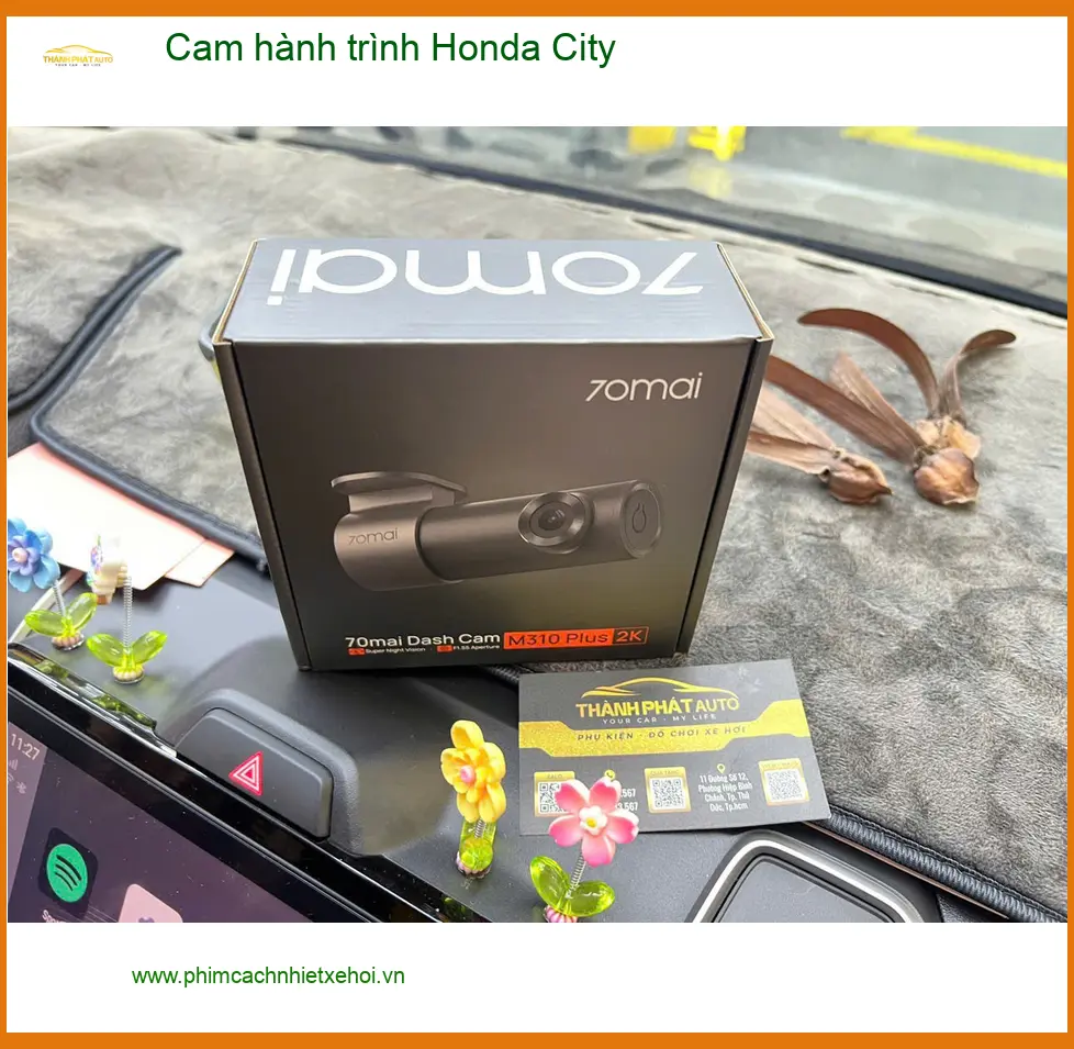Anh Kiên lắp cam hành trình Honda City Quận Bình Tân ghi lại hành trình ảnh thực tế 2