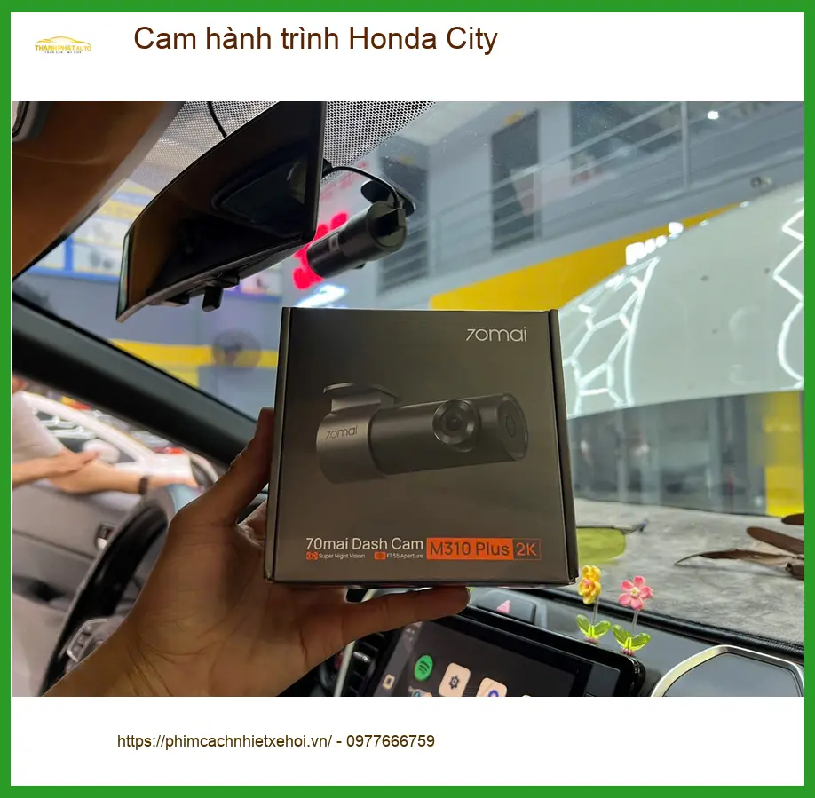 Anh Kiên lắp cam hành trình Honda City Quận Bình Tân ghi lại hành trình ảnh thực tế 3