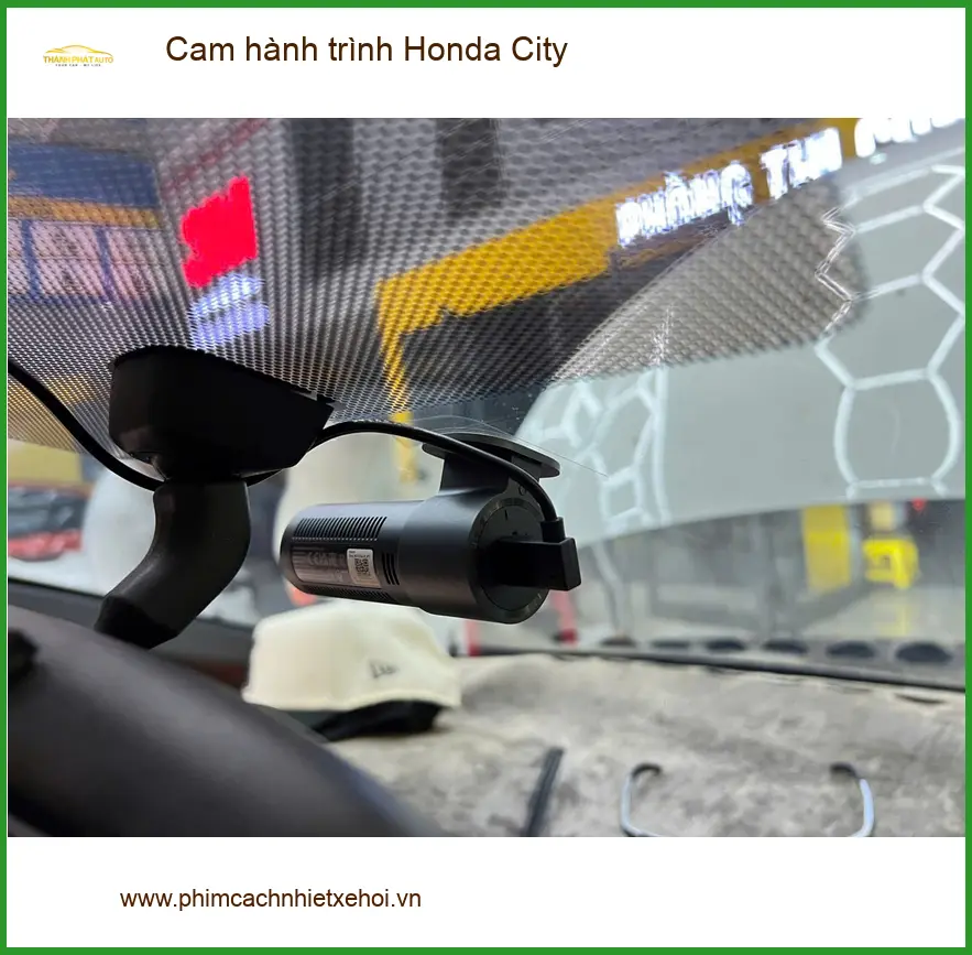 Anh Kiên lắp cam hành trình Honda City Quận Bình Tân ghi lại hành trình ảnh thực tế 4