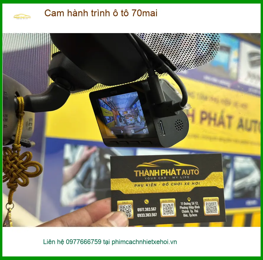 Anh Long lắp Cam hành trình 70mai cho Toyota Vios tại Quận Thủ Đức ảnh thực tế 3