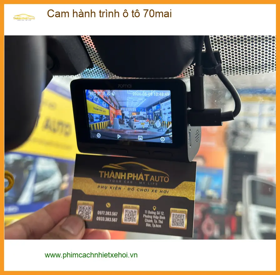 Anh Quang lắp cam hành trình 70mai cho Honda CRV tại Cần Giờ để an tâm lái xe ảnh thực tế 4