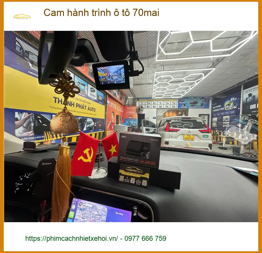 Anh Hùng lắp cam hành trình 70mai cho VinFast Lux A2.0 tại Quận 8 ảnh thực tế 2