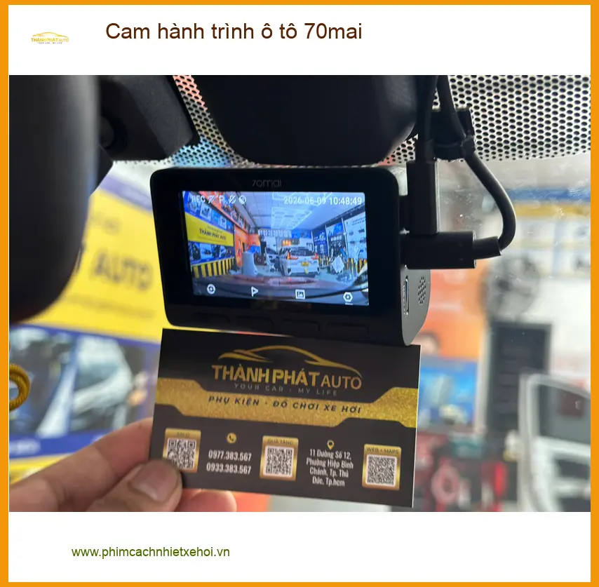 Anh Long lắp cam hành trình 70mai cho Ford Ranger tại Quận 2 ảnh thực tế 2