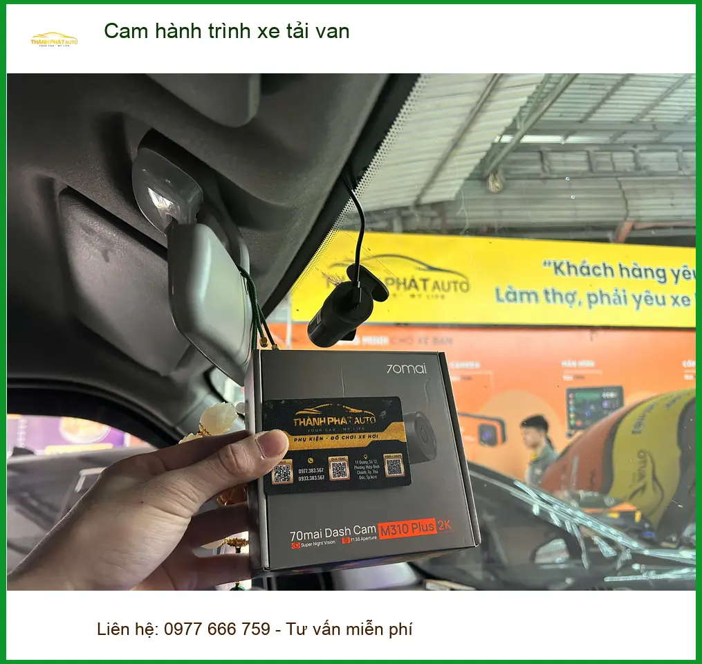 Anh Khang lắp cam hành trình xe tải van Ford Transit tại Nhà Bè ảnh thực tế 5