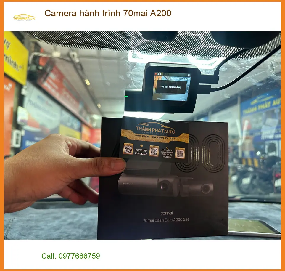 Chú Minh lắp Camera hành trình 70mai A200 cho Kia K3 tại Hóc Môn để an tâm hơn. ảnh thực tế 2