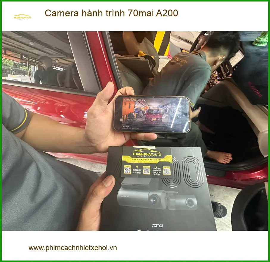 Anh Tấn lắp Camera hành trình 70mai A200 cho Honda CR-V tại Quận 3 vì lo ngại va chạm