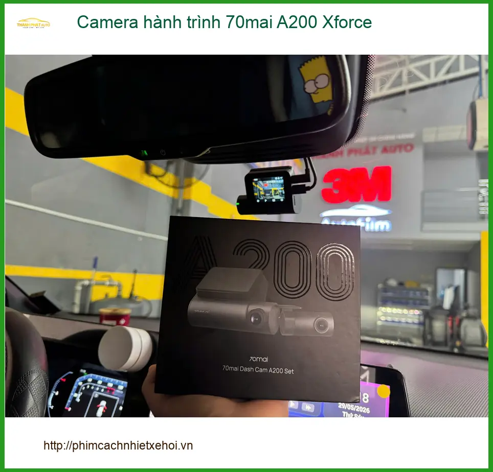 Anh Dũng lắp Camera hành trình 70mai A200 Xforce cho Toyota Vios tại Quận 12 ảnh thực tế 2