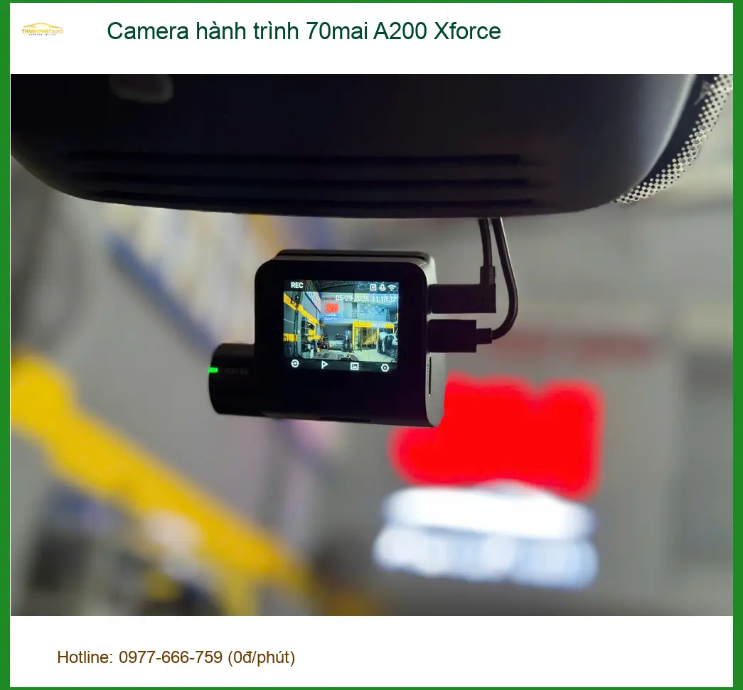 Anh Minh lắp Camera hành trình 70mai A200 Xforce Mazda CX-5 Quận 10 yên tâm lái xe.