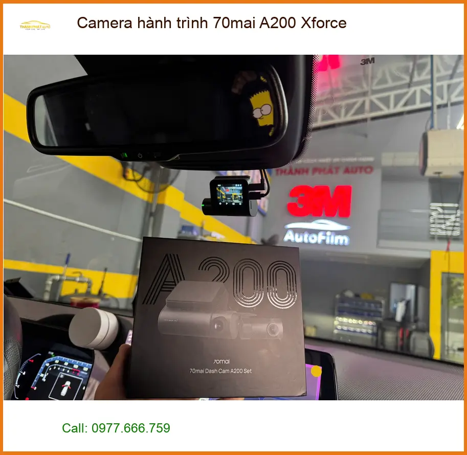 Anh Khải gắn Camera hành trình 70mai A200 Xforce cho Kia K3 ở Gò Vấp