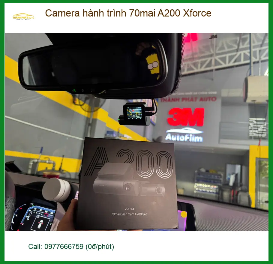 Anh Minh lắp Camera hành trình 70mai A200 Xforce tại Quận 6 để lái xe an tâm. ảnh thực tế 4