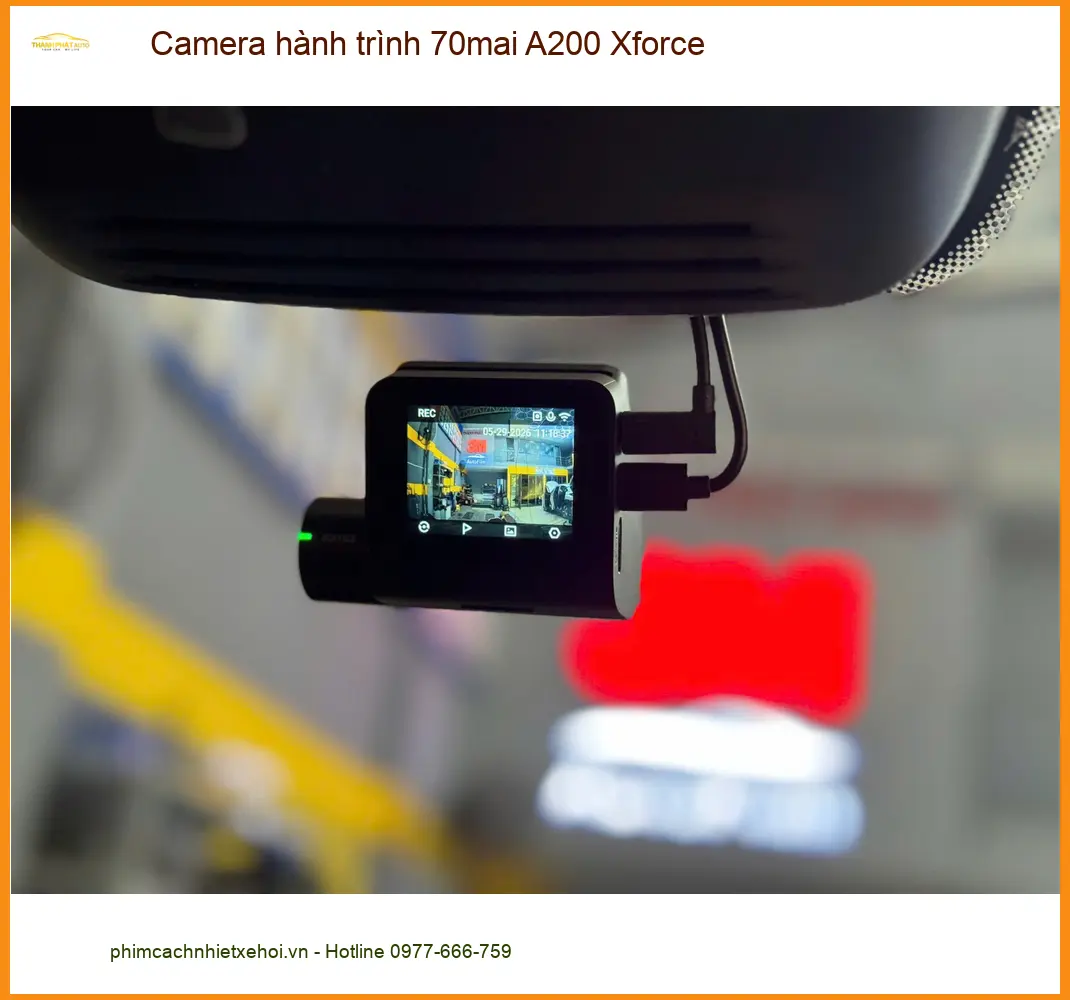 Anh Nam Phong lắp Camera hành trình 70mai A200 Xforce cho Toyota Vios tại Quận 9 ảnh thực tế 2