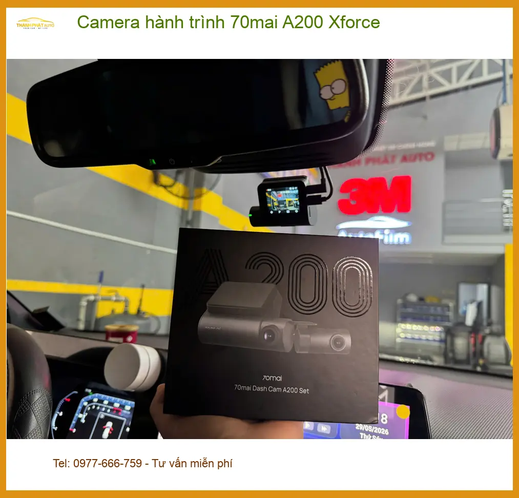 Địa chỉ Lắp Camera hành trình 70mai A200 Xforce uy tín tại Quận 8 ảnh thực tế 3