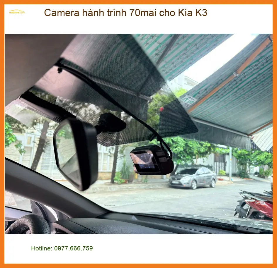 Anh Hùng lắp Camera hành trình 70mai chính hãng cho Kia K3 tại Quận 12
