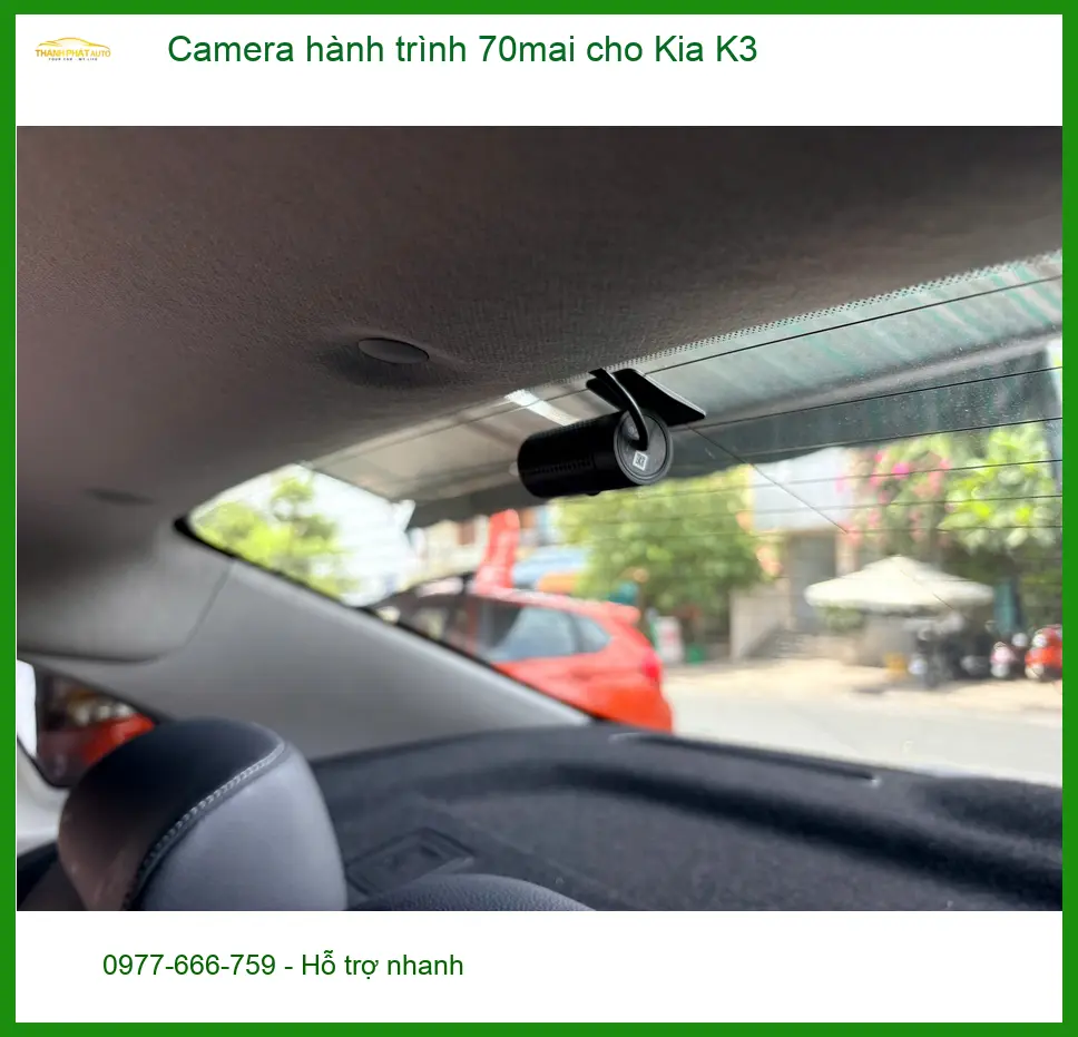 Anh Hưng lắp Camera hành trình 70mai chính hãng cho Kia K3 tại Quận Bình Tân ảnh thực tế 4