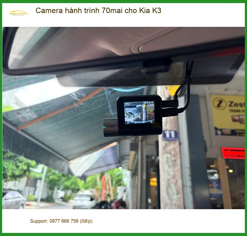 Anh Tùng Lâm lắp Camera hành trình 70mai cho Kia K3 tại Quận 2 ảnh thực tế 2