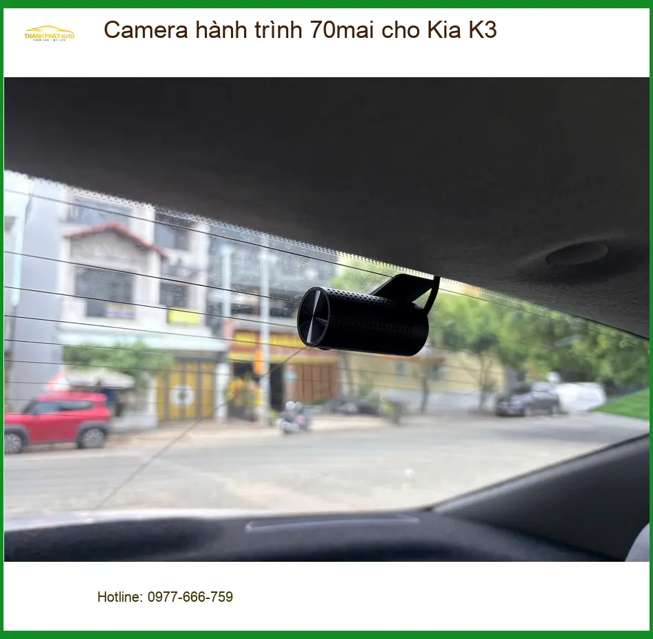 Anh Tùng lắp Camera hành trình 70mai cho Kia K3 tại Quận Bình Thạnh đảm bảo an toàn