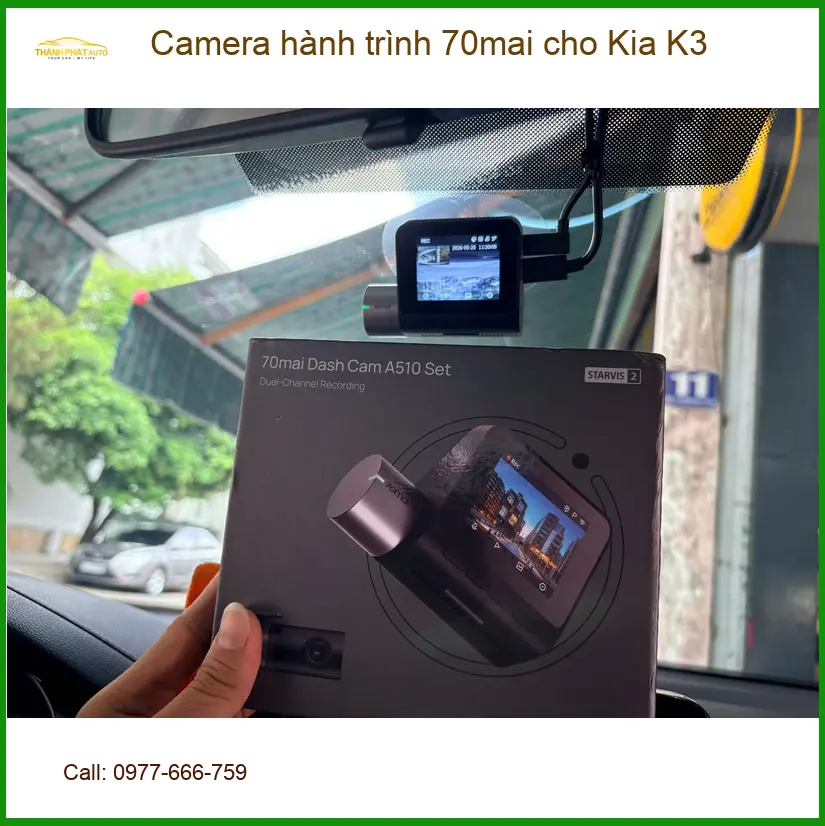 Anh Tùng lắp Camera hành trình 70mai cho Kia K3 tại Quận Bình Thạnh đảm bảo an toàn ảnh thực tế 4