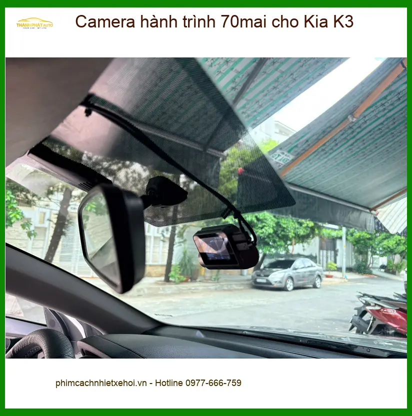 Anh Duy lắp Camera hành trình 70mai cho Kia K3 tại Gò Vấp để an tâm di chuyển ảnh thực tế 3