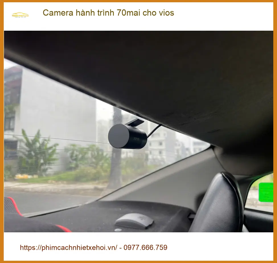 Anh Thọ lắp Camera hành trình 70mai cho Vios tại Quận 2 để an tâm hơn khi lái xe ban đêm ảnh thực tế 3