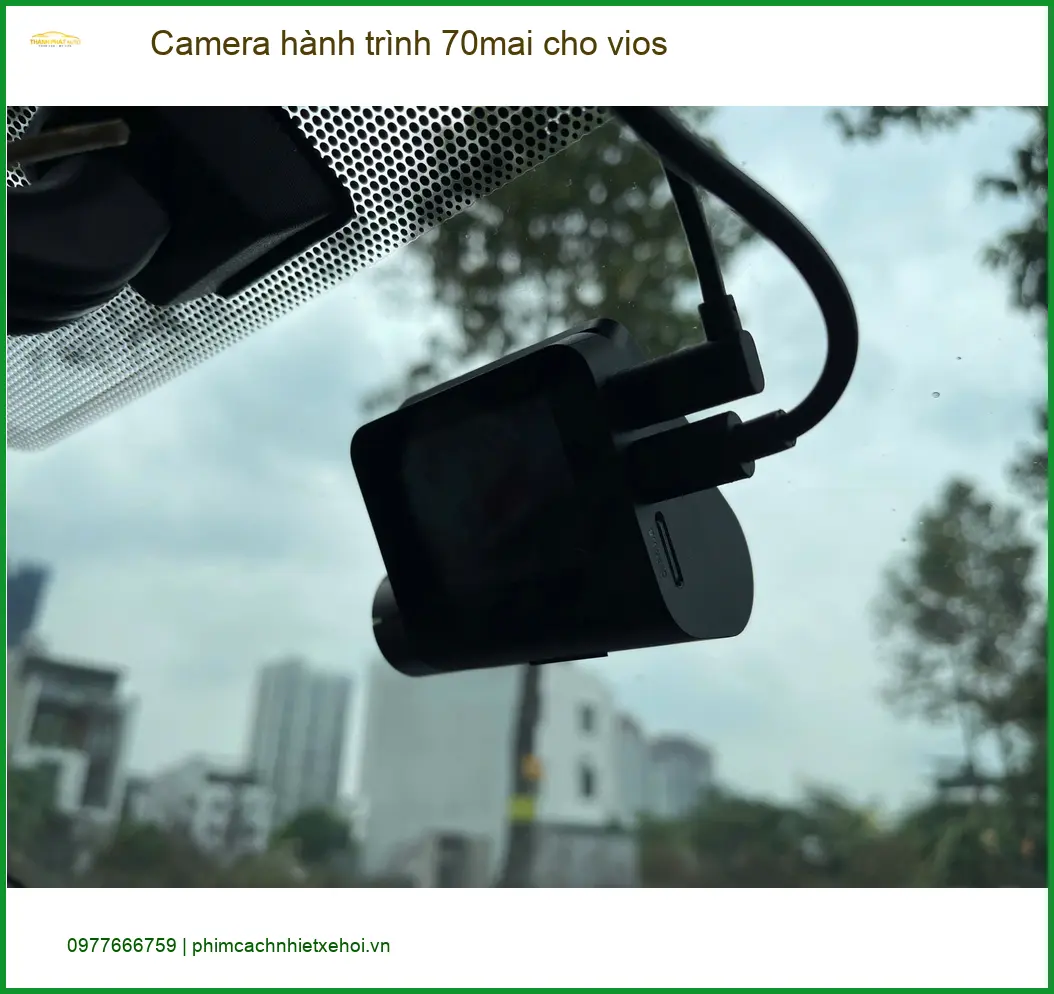 Chị Mai gắn Camera hành trình 70mai cho Vios tại Nhà Bè để lái xe an toàn ảnh thực tế 2