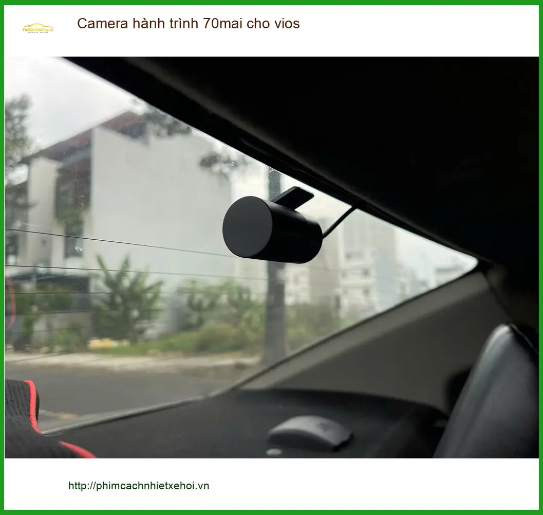 Anh Khải lắp camera hành trình 70mai cho Vios tại Quận 12 để ghi lại hành trình an toàn