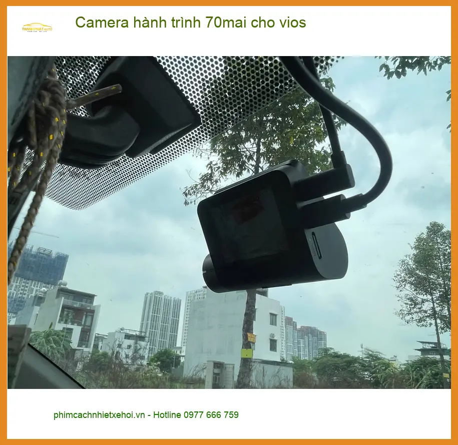 Anh Khải lắp camera hành trình 70mai cho Vios tại Quận 12 để ghi lại hành trình an toàn ảnh thực tế 3