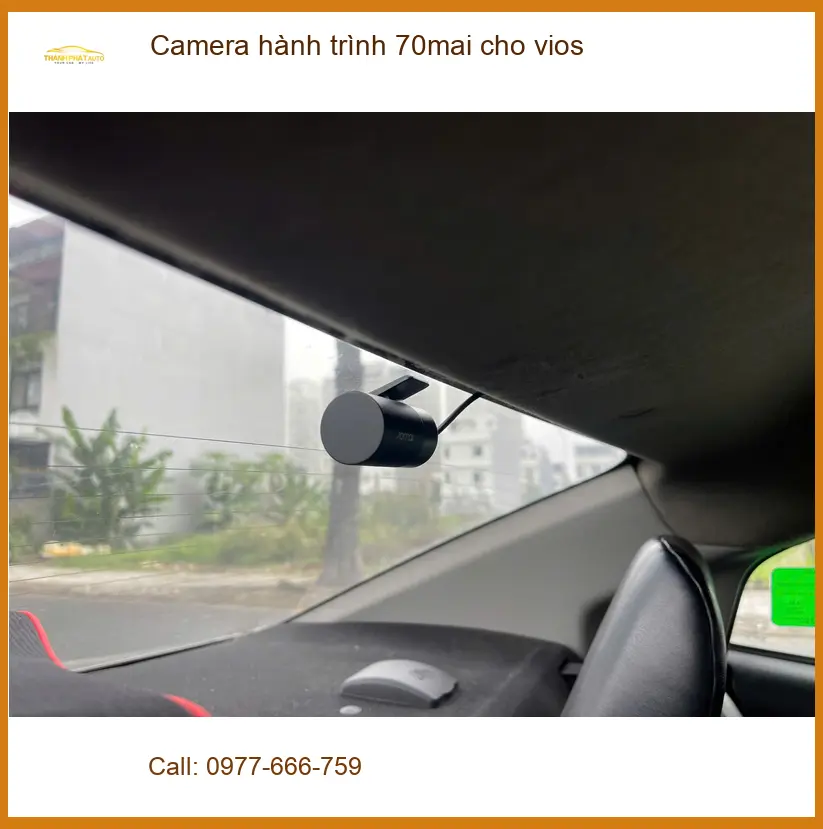 Anh Khải lắp camera hành trình 70mai cho Vios tại Quận 12 để ghi lại hành trình an toàn ảnh thực tế 5