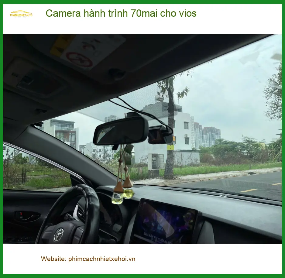 Chị Mỹ Lệ gắn Camera hành trình 70mai cho Vios ở Quận Bình Thạnh