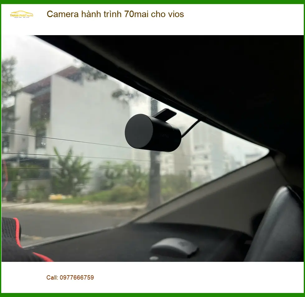 Chị Mỹ Lệ gắn Camera hành trình 70mai cho Vios ở Quận Bình Thạnh ảnh thực tế 2