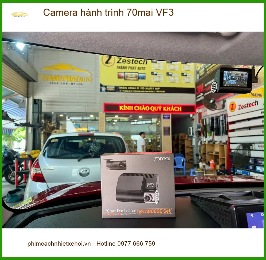 Chị Thảo lắp Camera hành trình 70mai VF3 cho Honda CRV tại Hóc Môn để lái xe an toàn hơn ảnh thực tế 3