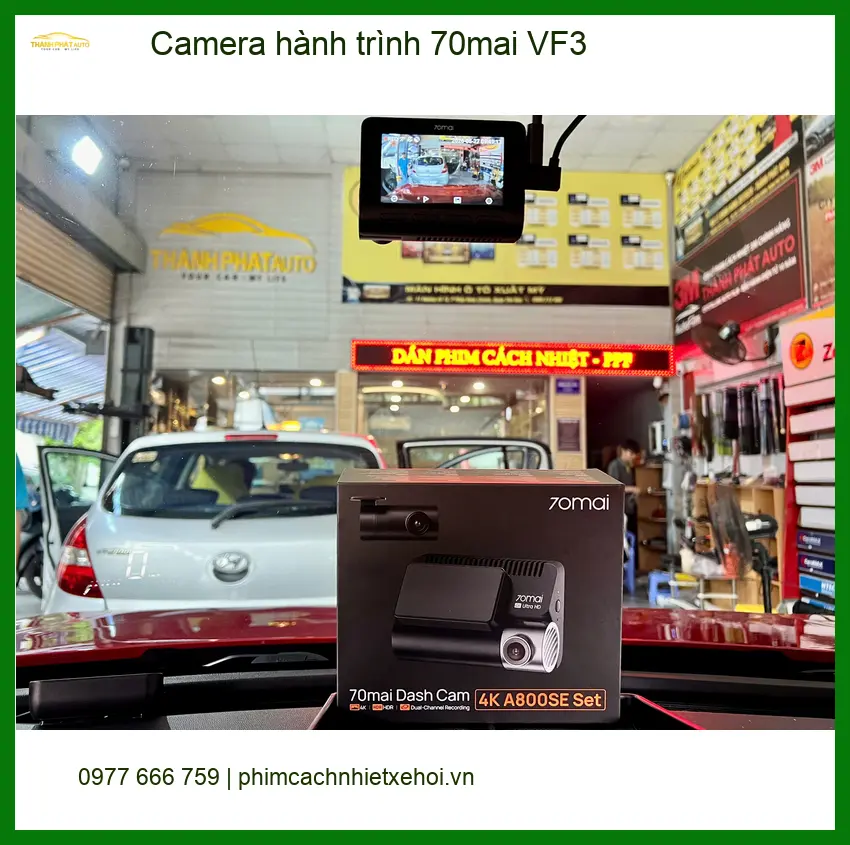 Anh Quang lắp Camera hành trình 70mai VF3 tại Quận Bình Thạnh an tâm hơn.