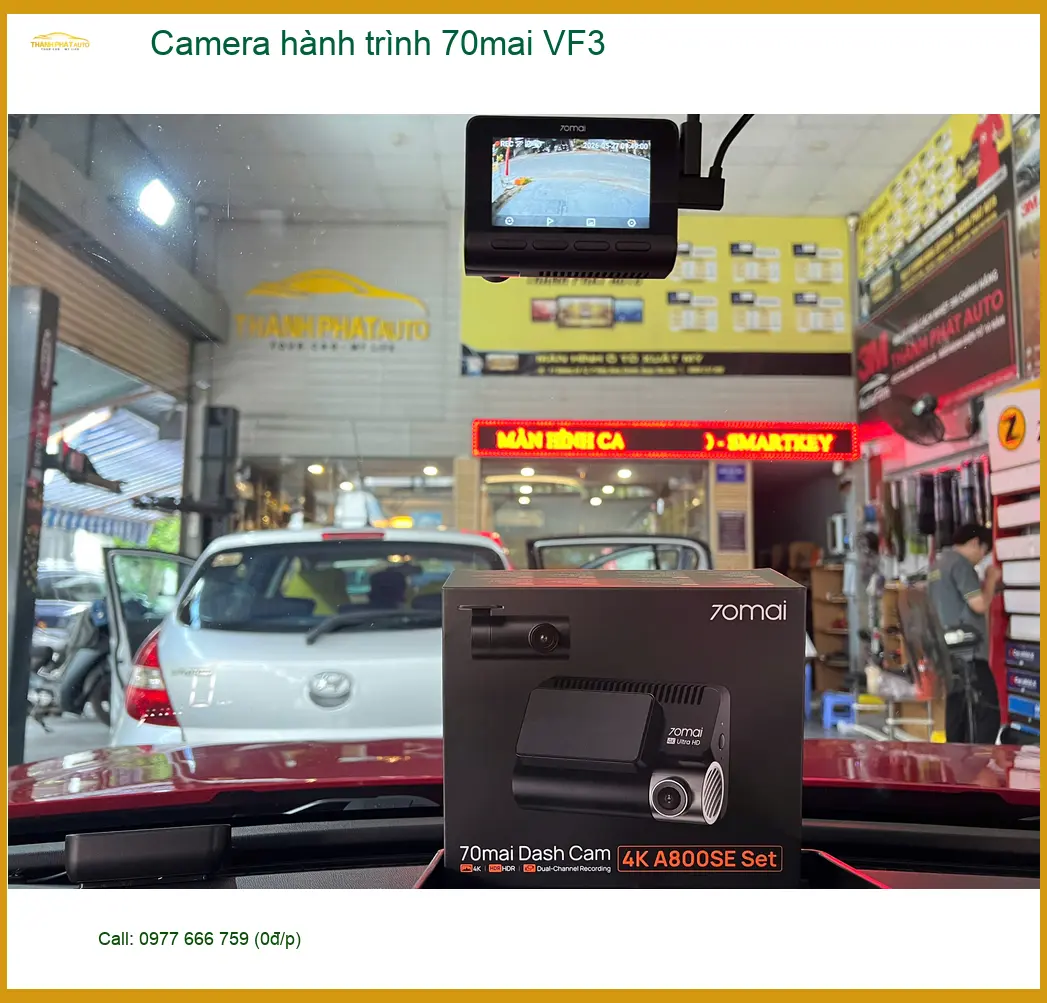 Anh Quang lắp Camera hành trình 70mai VF3 tại Quận Bình Thạnh an tâm hơn. ảnh thực tế 3
