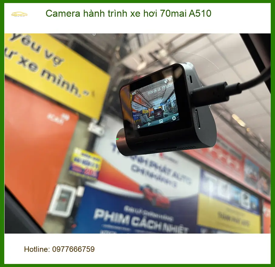 Chị Diệp lắp Camera hành trình 70mai A510 cho Mazda CX-5 tại Quận 1 ảnh thực tế 2
