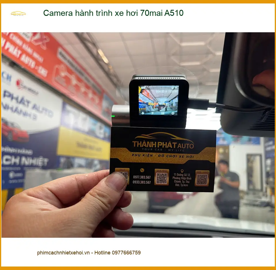 Chị Diệp lắp Camera hành trình 70mai A510 cho Mazda CX-5 tại Quận 1 ảnh thực tế 5