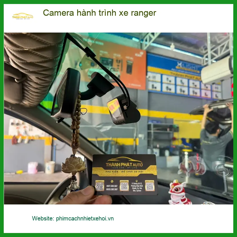 Chị Thảo lắp camera hành trình Ford Ranger tại Quận 12 để ghi lại mọi hành trình ảnh thực tế 4