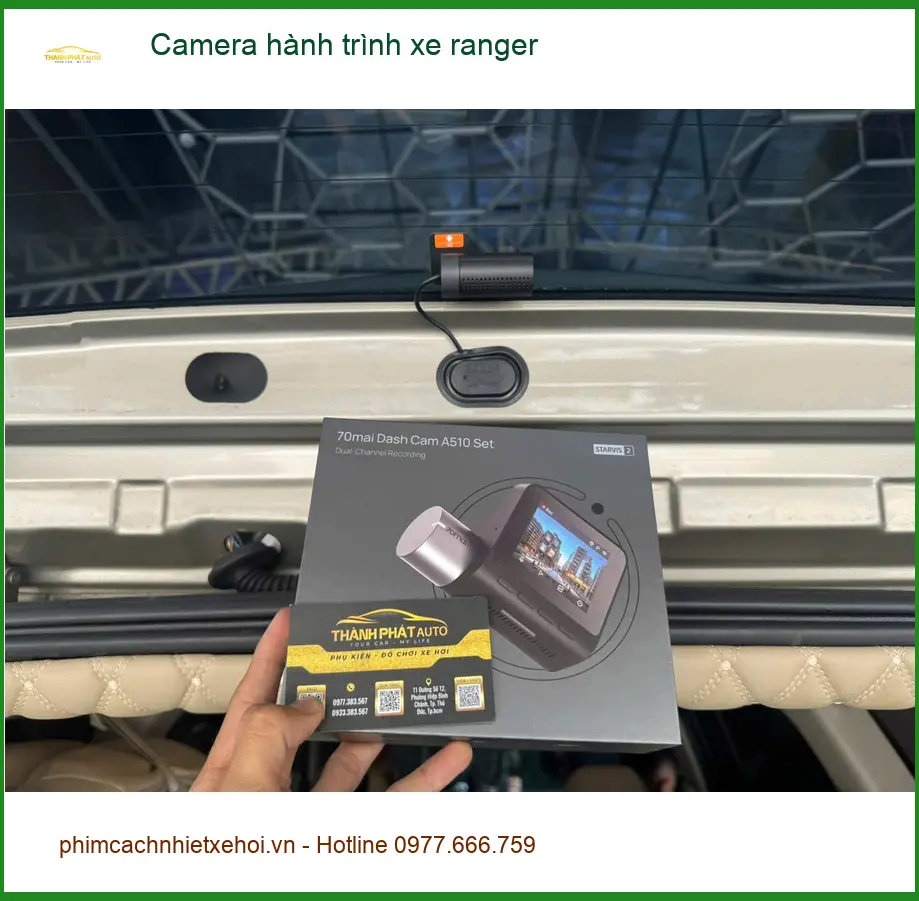 Anh Minh lắp camera hành trình xe Ranger Quận Gò Vấp để yên tâm khi lái xe ảnh thực tế 2