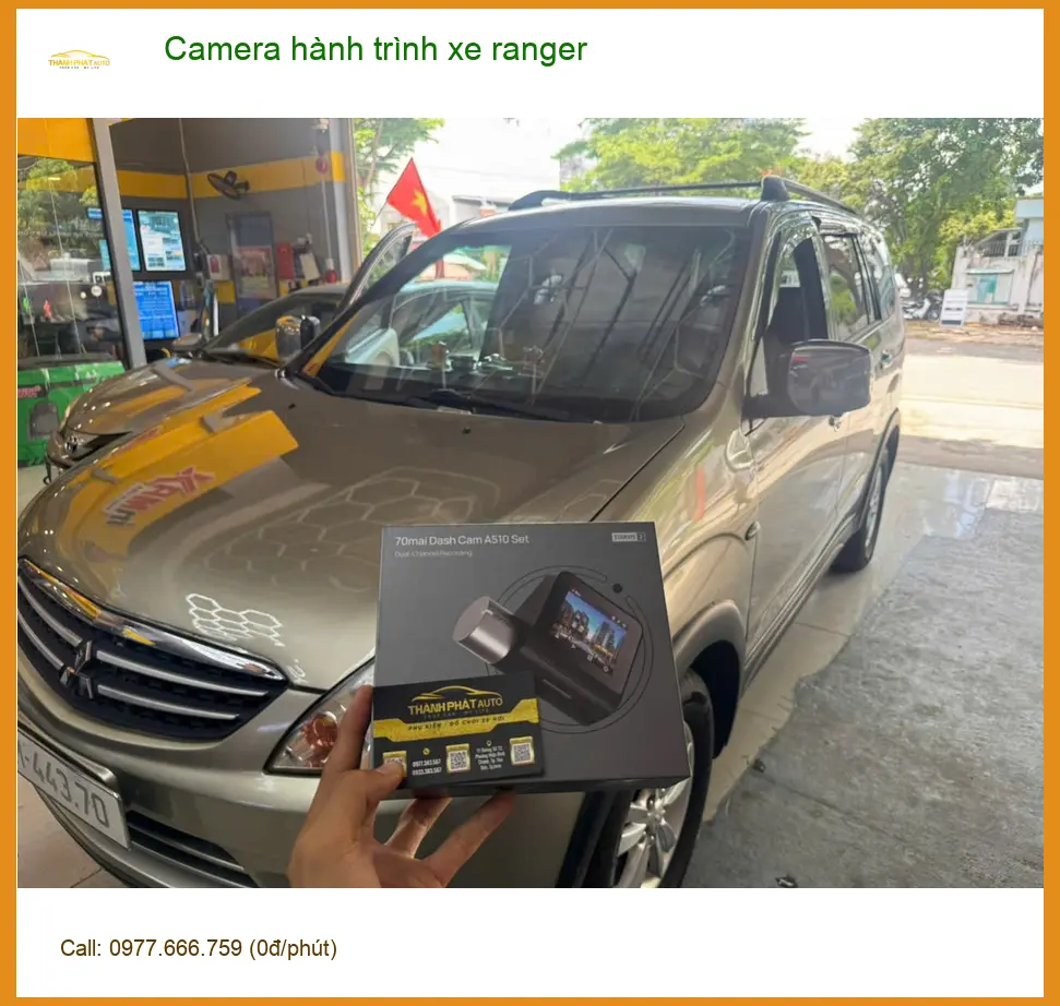 Anh Minh lắp camera hành trình xe Ranger Quận Gò Vấp để yên tâm khi lái xe ảnh thực tế 4