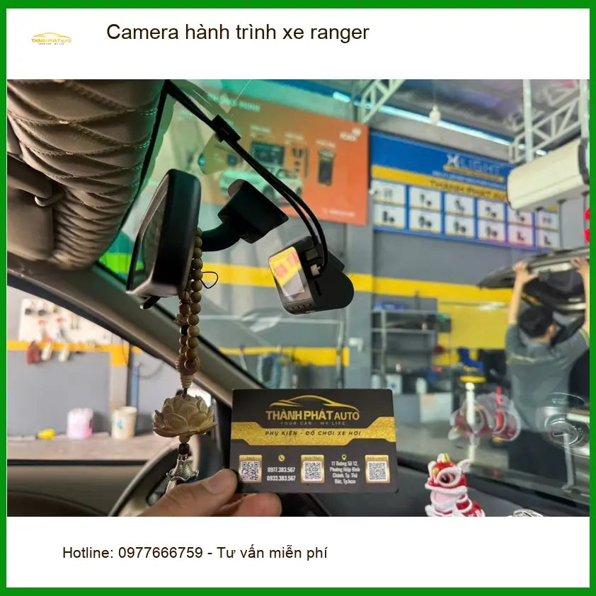 Anh Minh lắp camera hành trình xe Ranger Quận Gò Vấp để yên tâm khi lái xe ảnh thực tế 5