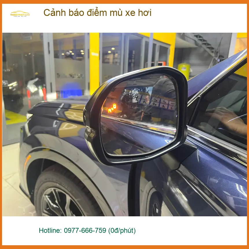 Anh Khải lắp cảnh báo điểm mù xe hơi Honda CRV tại Hóc Môn để an tâm hơn khi chuyển làn ảnh thực tế 4