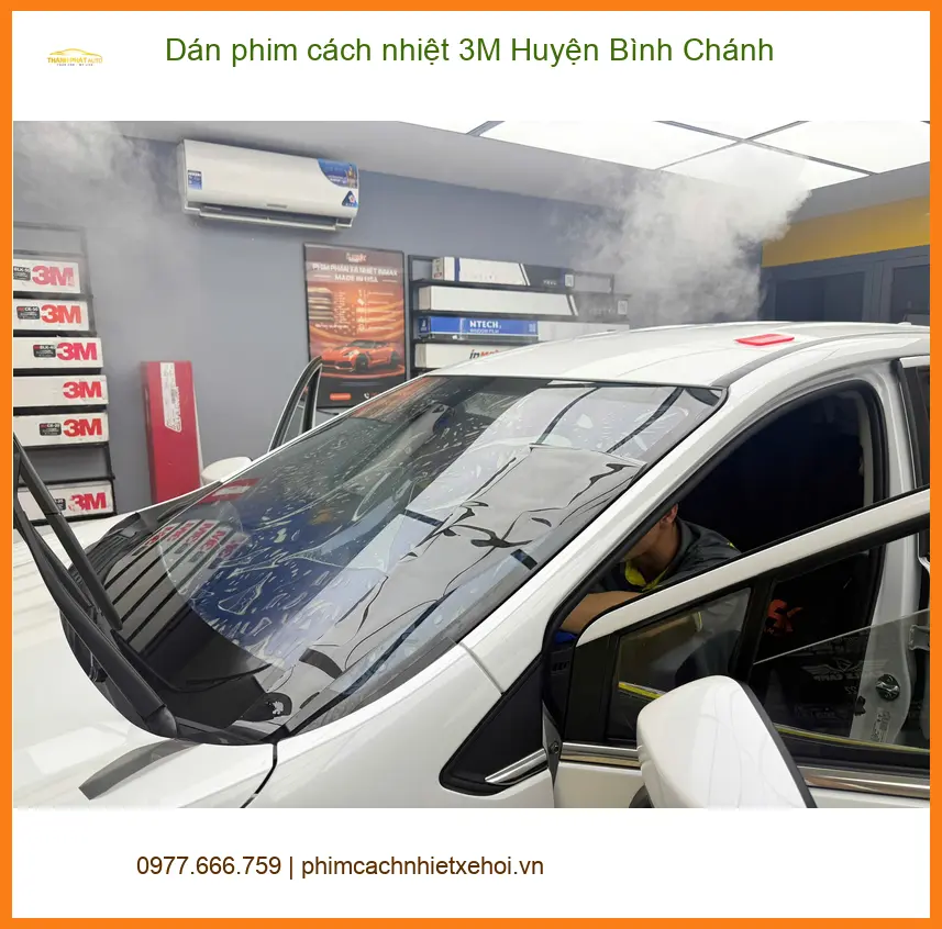 Trung Tâm Dán Phim Cách Nhiệt Ô Tô 3M Tại Huyện Bình Chánh - Lắp Đặt Uy Tín TPHCM ảnh thực tế 3