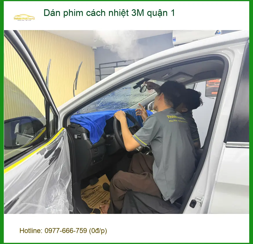Nơi Dán Phim Cách Nhiệt Ô Tô phim cách nhiệt 3M quận 1 - Giá Tốt TPHCM ảnh thực tế 2