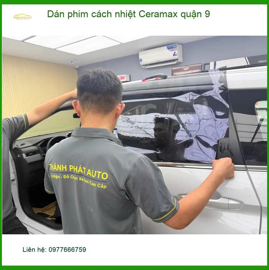 Nơi Dán Phim Cách Nhiệt Ô Tô phim cách nhiệt Ceramax quận 9 - Giá Tốt TPHCM ảnh thực tế 3