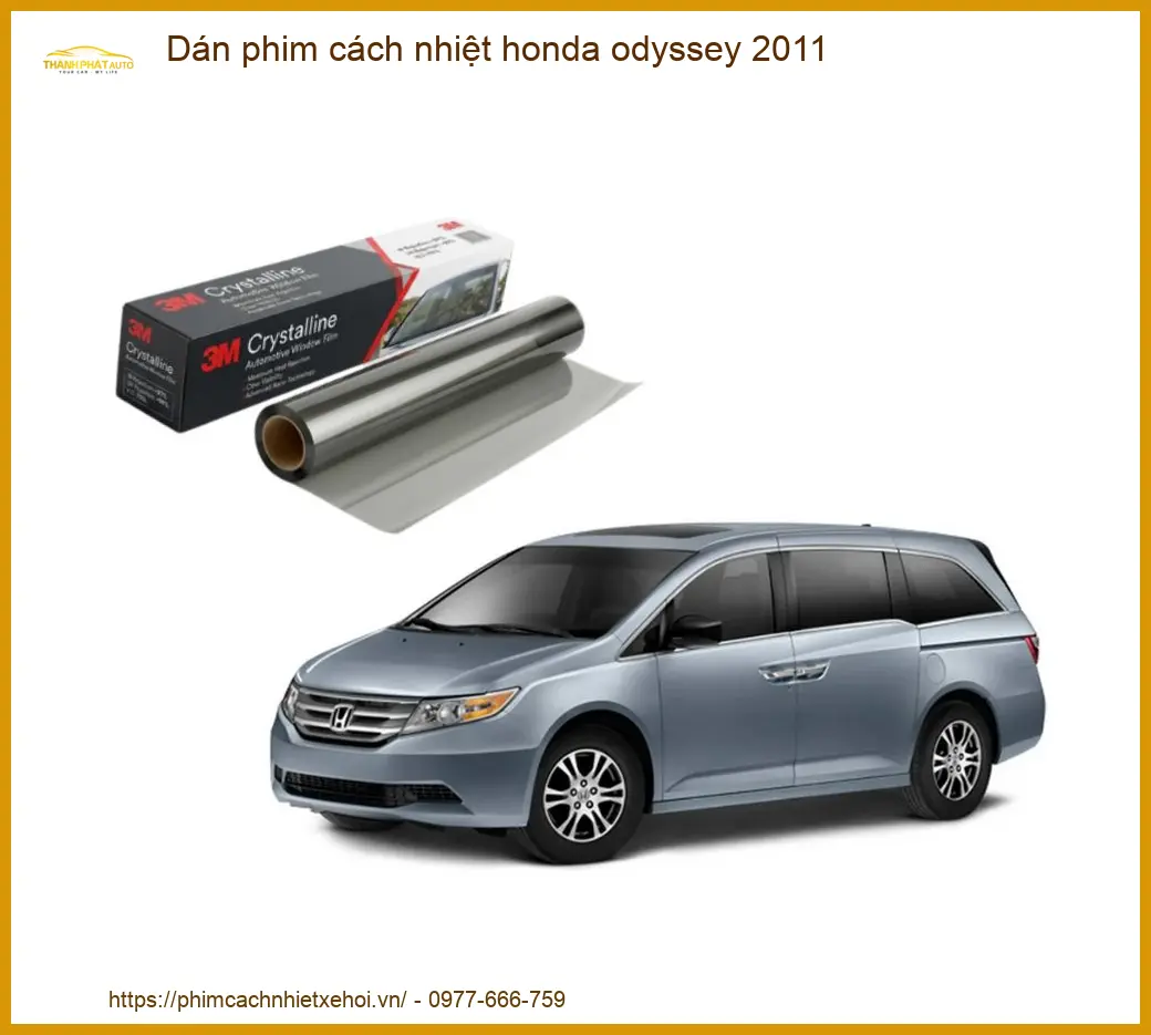 Dán Phim Cách Nhiệt Honda Odyssey 2011 - Địa Chỉ Lắp Đặt Uy Tín TPHCM