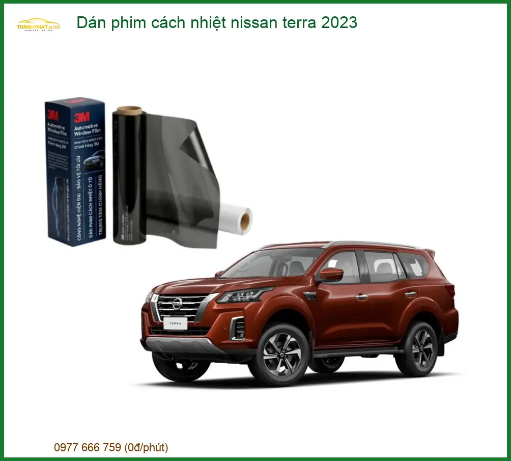 Dán Phim Cách Nhiệt Nissan Terra 2023 - Trung Tâm Lắp Đặt Uy Tín TPHCM