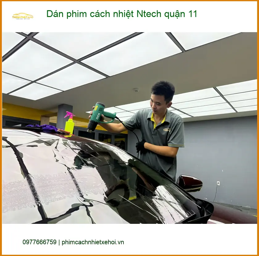 Trung Tâm Dán Phim Cách Nhiệt Ô Tô Ntech quận 11 - Thi Công Chuyên Nghiệp ảnh thực tế 2