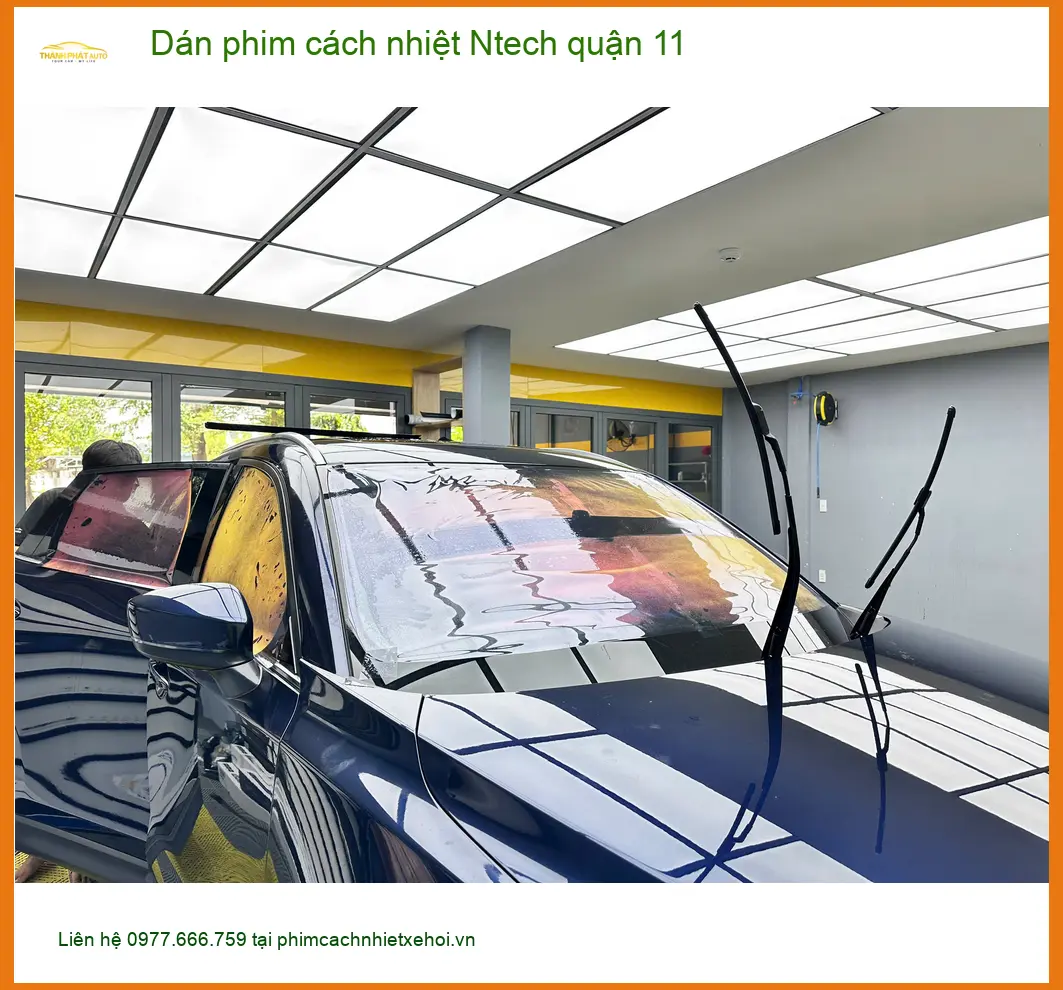 Trung Tâm Dán Phim Cách Nhiệt Ô Tô Ntech quận 11 - Thi Công Chuyên Nghiệp ảnh thực tế 3